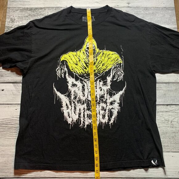 Rusty Butcher T-Shirt Reaper Mens Size XXL Black Motorcycle - Picture 7 of 7
